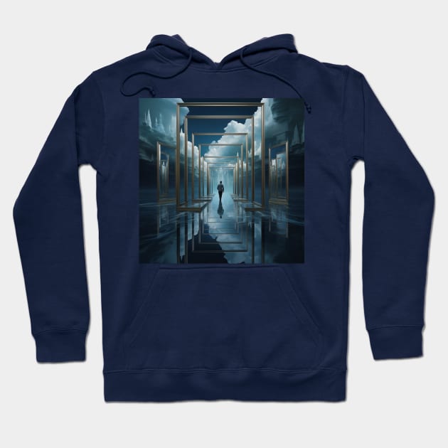 Mirrors Arts Hoodie by FehuMarcinArt